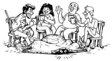 people talking